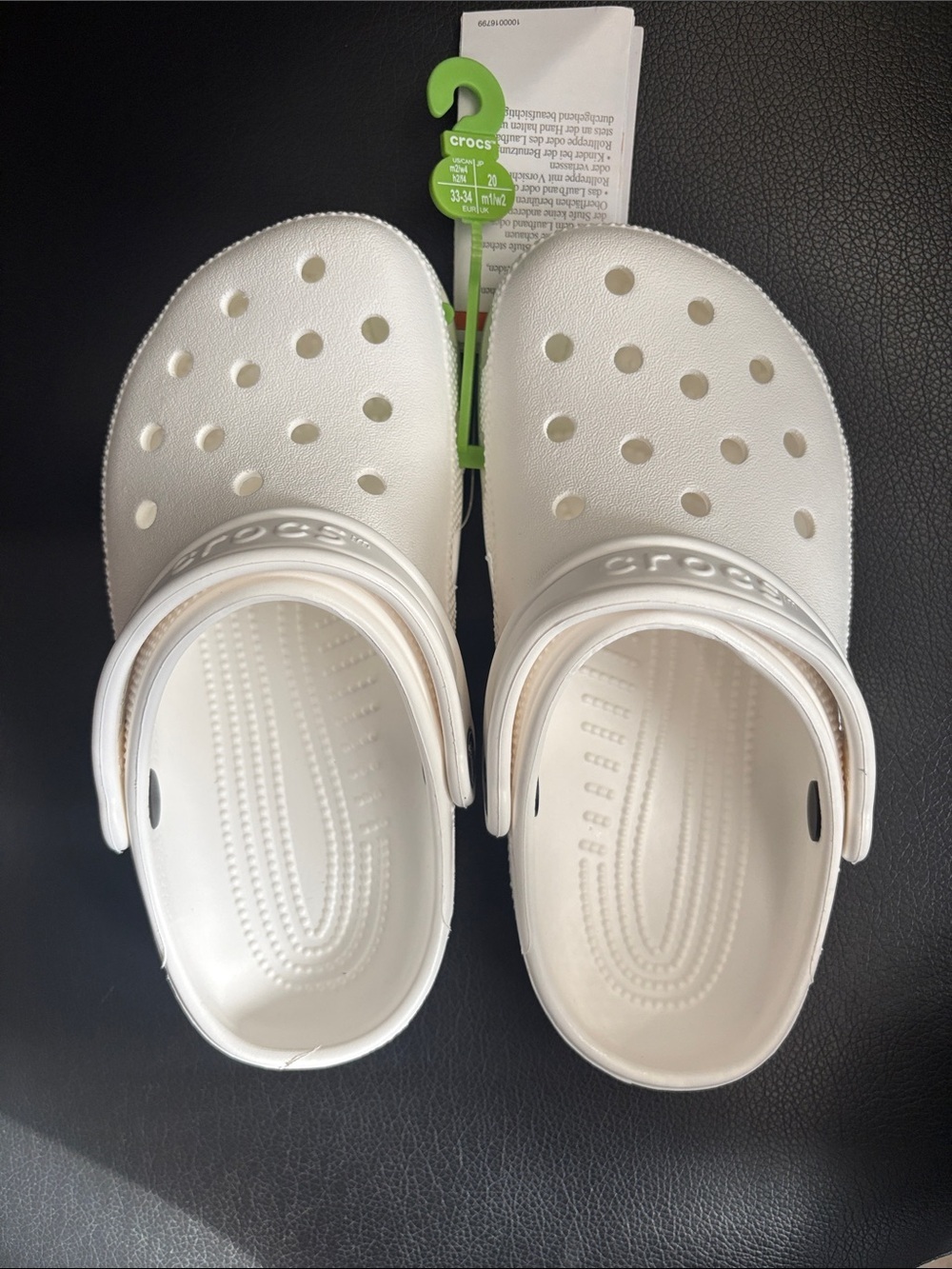 CROCS women size 4 Classic Clog - White